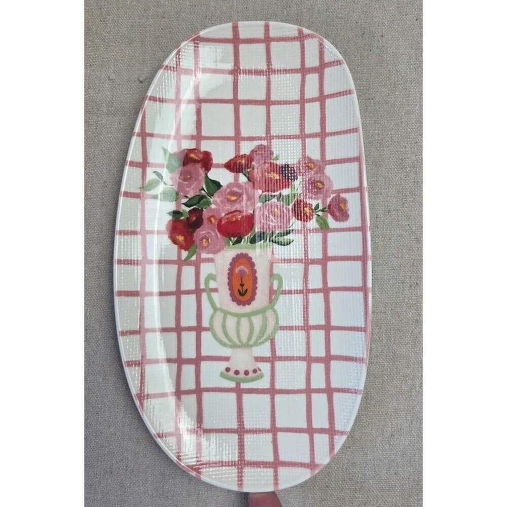 Cottagecore Floral Oval Ceramic Trinket Dish